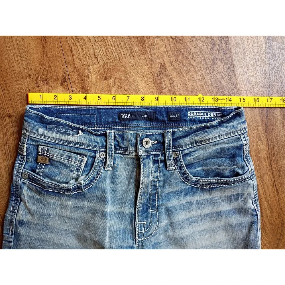 BKE Jake Jeans Men's 30x34 Blue Double Denim